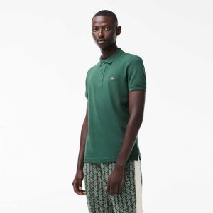 Lacoste Original L.12.12 Slim Fit Petit Pique Algodon Verde | 9670-KYZIN