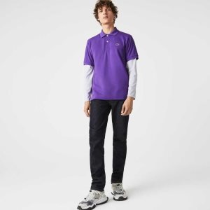 Lacoste Original L.12.12 petit pique cotton Moradas | 7294-WSJDV