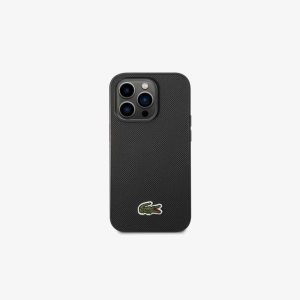 Lacoste Petit Pique Effect iPhone 14 Pro Negras | 5862-KBFQA