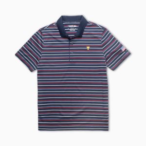 Lacoste Presidents Cup SPORT A Rayas Azul Marino Azules Blancas Rojas Azules | 1527-EVBYX