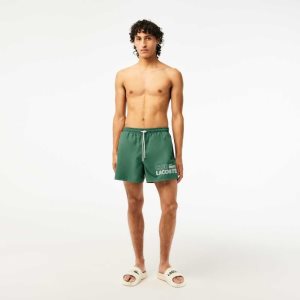 Lacoste Quick-Dry with Integrated Lining Kaki Verde | 1295-JFCOU