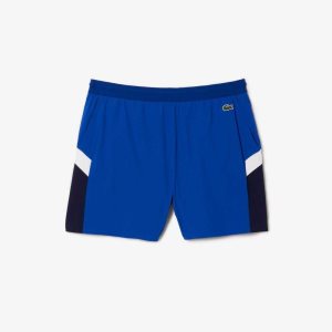 Lacoste Recycled Polyamide Colorblock Azules Azul Marino Azules Blancas | 6481-QJHXY