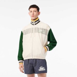 Lacoste Recycled Polyester Pista Blancas Verde | 8612-HEQKV