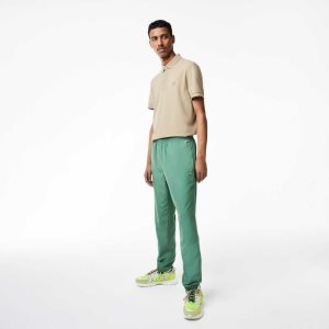 Lacoste Regular Fit Agua-Repellent Trackpants Kaki Verde | 0135-ICQBV