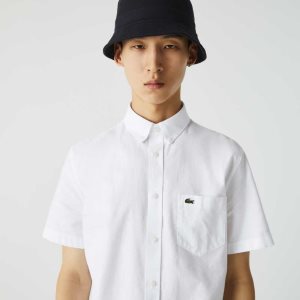 Lacoste Regular Fit Algodon Blancas | 3862-NRKSA