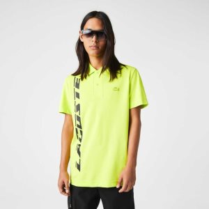 Lacoste Regular Fit Branded Pique Amarillo | 2197-LUQWV