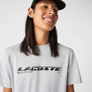 Lacoste Regular Fit Branded Pique Gris | 5429-QLGOW