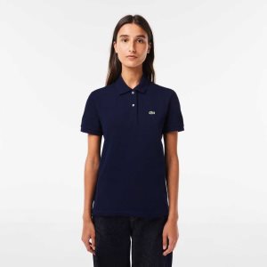 Lacoste Regular Fit Soft Algodon Petit Pique Azul Marino Azules | 4906-BTJMC