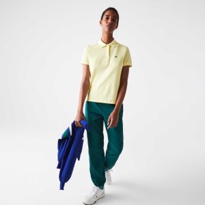 Lacoste Regular Fit Soft Algodon Petit Pique Amarillo | 6350-VCJYA