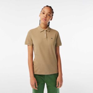 Lacoste Regular Fit Soft Algodon Petit Pique Beige | 8270-OZQUC