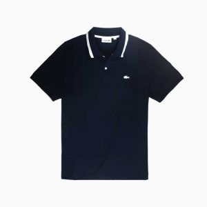 Lacoste Regular Fit Supple Algodon Azul Marino Azules | 1289-FKGDU