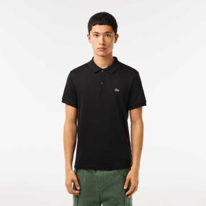 Lacoste Regular Fit Ultra Soft Algodon Jersey Negras | 0692-XIFQY