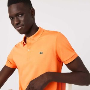 Lacoste Regular Fit Ultra Soft Algodon Jersey Naranjas | 2716-VYJLC