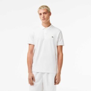 Lacoste Regular Fit Ultra Soft Algodon Jersey Blancas | 3497-BGXVR