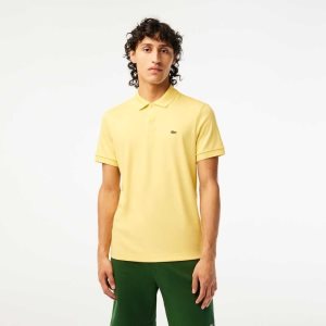 Lacoste Regular Fit Ultra Soft Algodon Jersey Amarillo | 8532-DKQZU