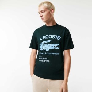 Lacoste Relaxed Fit Crocodile Verde | 6705-HOWEX