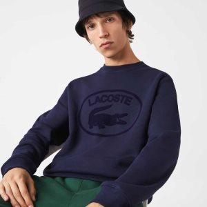 Lacoste Relaxed Fit Organic Algodon Azul Marino Azules | 0324-XCSHW