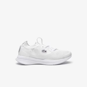 Lacoste Run Spin Knit Blancas Blancas | 5308-YVCDR