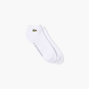 Lacoste SPORT Branded Stretch Algodon Low-Cut Blancas Gris | 7289-WNCLF