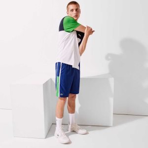 Lacoste SPORT Colorblock Panels Ligeros Azules Verde Blancas | 6042-HDINM