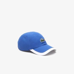 Lacoste SPORT Contrast Border Ligeros Azules Blancas | 9602-HQXBE