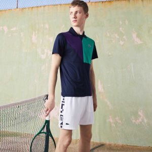 Lacoste SPORT Contrast Print Tenis Blancas | 9231-VZTOA