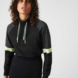 Lacoste SPORT Loose Fit Cropped Colorblock Negras | 6529-CDZQB