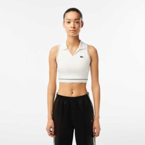 Lacoste SPORT Polo-Estilo SPORTs Bra Blancas | 1253-EZKPJ