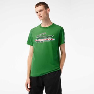 Lacoste SPORT Regular Fit Organic Algodon Verde | 8276-ZTKWS