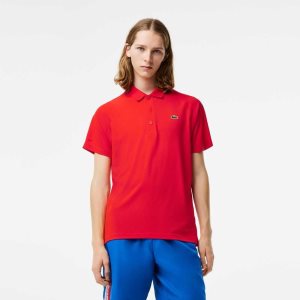 Lacoste SPORT Respirable Abrasion-Resistant Interlock Rojas | 9356-HNEYR