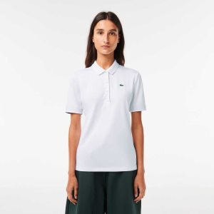 Lacoste SPORT Respirable Stretch Golf Blancas Azul Marino Azules | 7682-FABHG