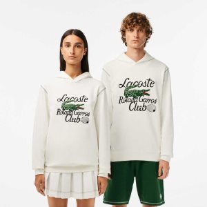 Lacoste SPORT Roland Garros Edition Hoodie Blancas | 7251-GJELY