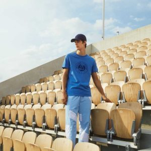 Lacoste SPORT Roland Garros Organic Algodon Azules Azul Marino Azules | 1256-HYJTA