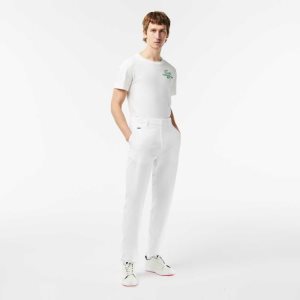 Lacoste SPORT Stretch Golf Chinos Blancas | 9732-FXNRG