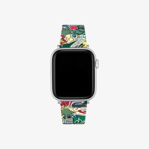 Lacoste Silicona Comic Print Apple Correa Verde | 4680-BPXJS