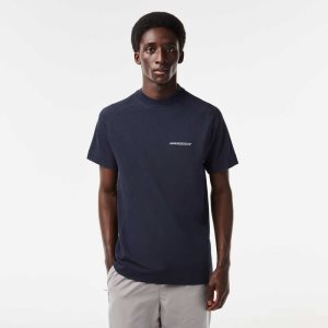 Lacoste Slim Fit Organic Algodon Pique Azules | 1625-WECLV