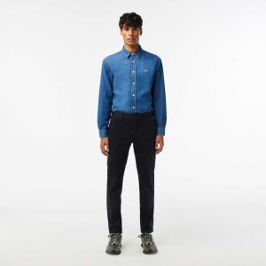 Lacoste Slim Fit Stretch Algodon Azul Marino Azules | 3274-KTHEP