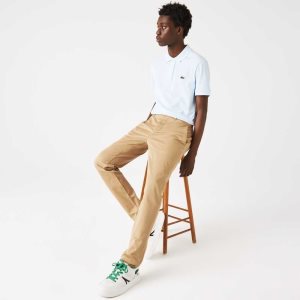 Lacoste Slim Fit Stretch Algodon Beige | 0619-IWRYF