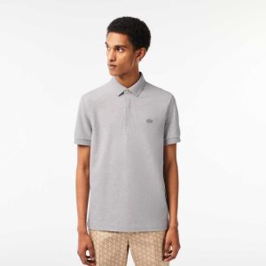 Lacoste Smart Paris Stretch Algodon Gris | 1276-JTNPF