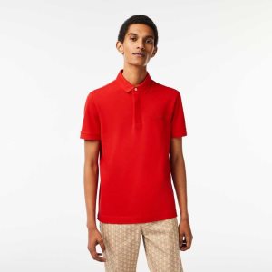 Lacoste Smart Paris Stretch Algodon Rojas | 6597-GFKNO