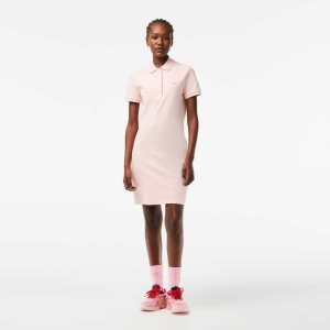 Lacoste Stretch Algodon Pique Polo Rosas Claro | 4235-INKRV