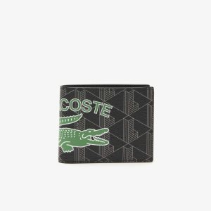 Lacoste The Blend Monogram Print Folding Wallet Multicolor | 6394-ALWNM