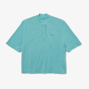 Lacoste Tunisian Neck Organic Algodon Pique Azules | 2568-FCVOU