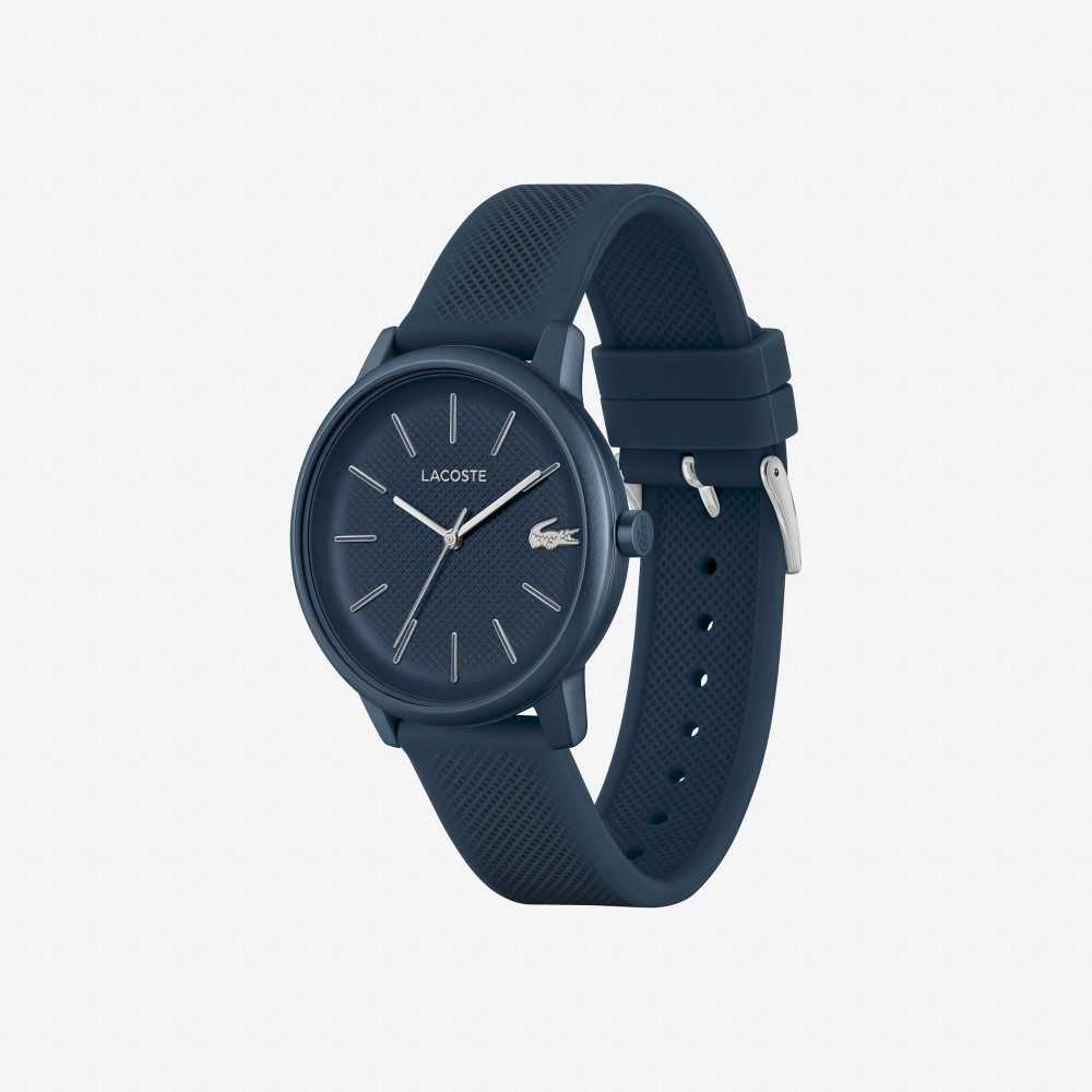 Lacoste 12.12 Move 3 Hands Navy Silicona Azules | 5126-APILB