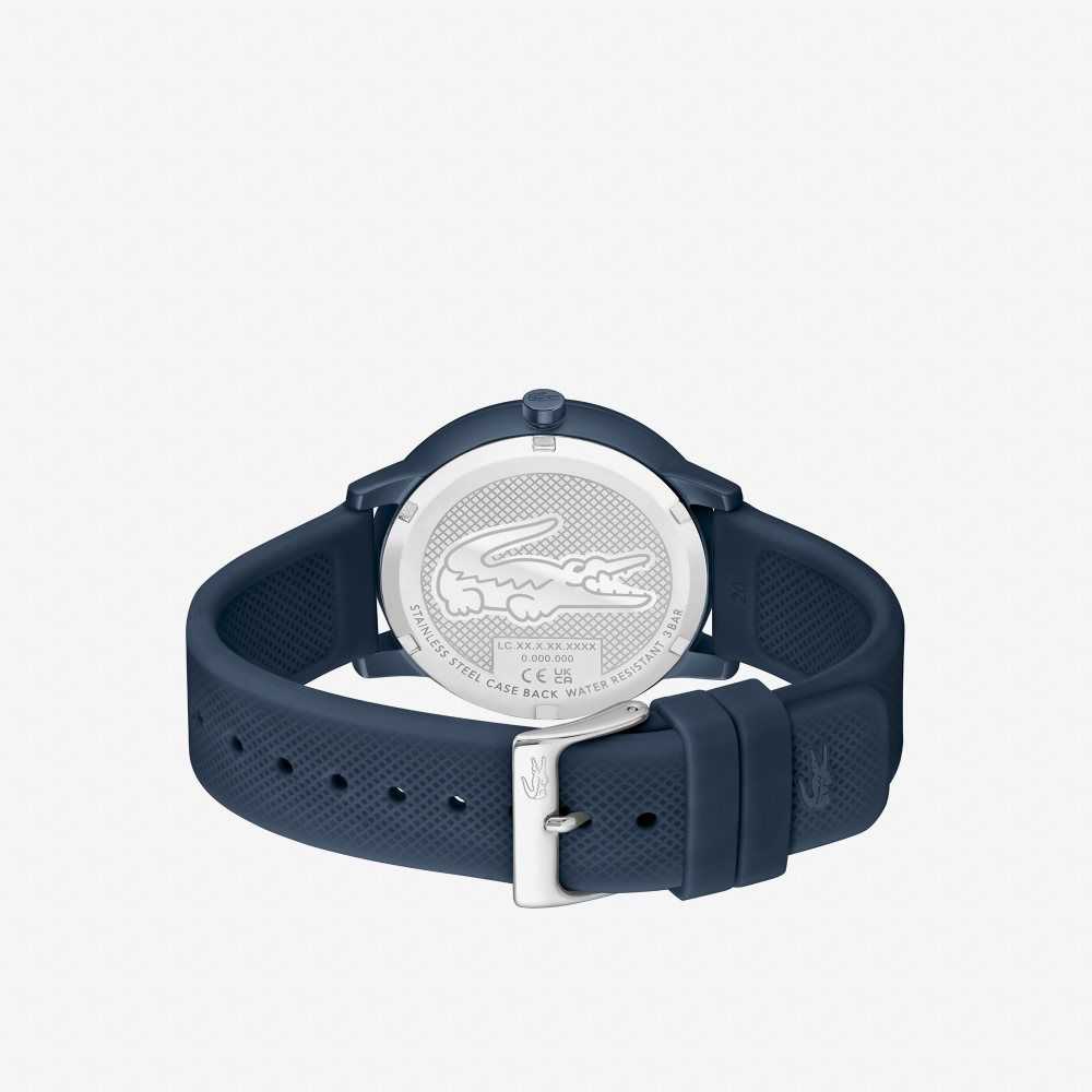 Lacoste 12.12 Move 3 Hands Navy Silicona Azules | 5126-APILB