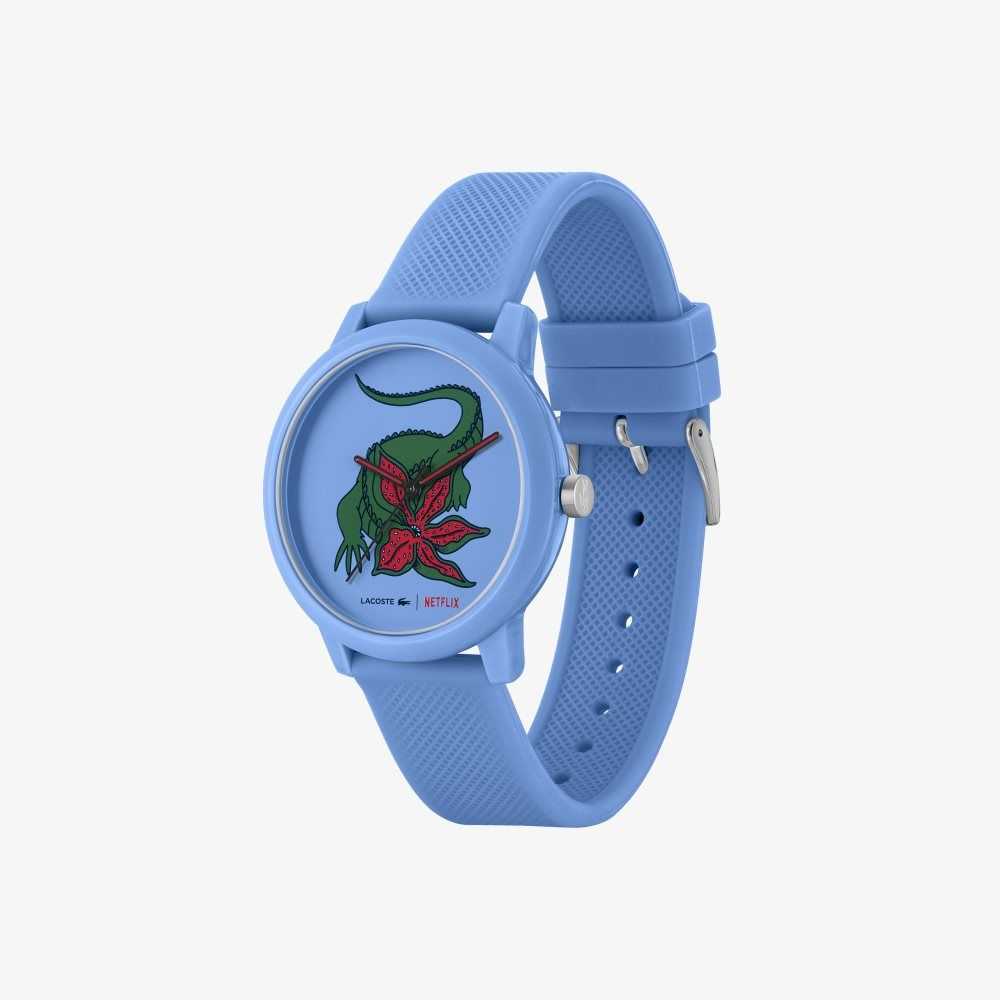 Lacoste 12.12 x Netflix Stranger Things 3 Hands Silicona Azules | 3917-IATHE