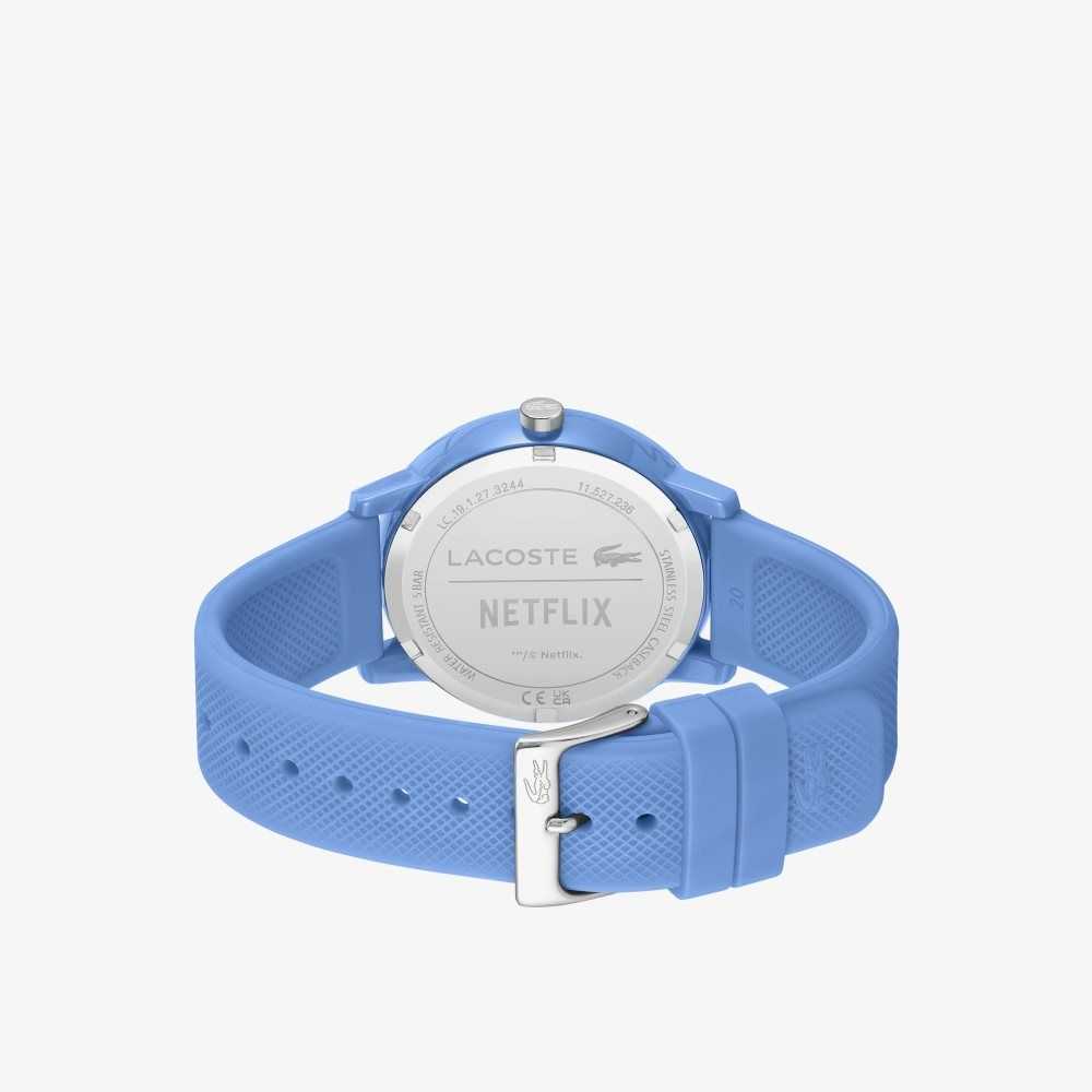 Lacoste 12.12 x Netflix Stranger Things 3 Hands Silicona Azules | 3917-IATHE