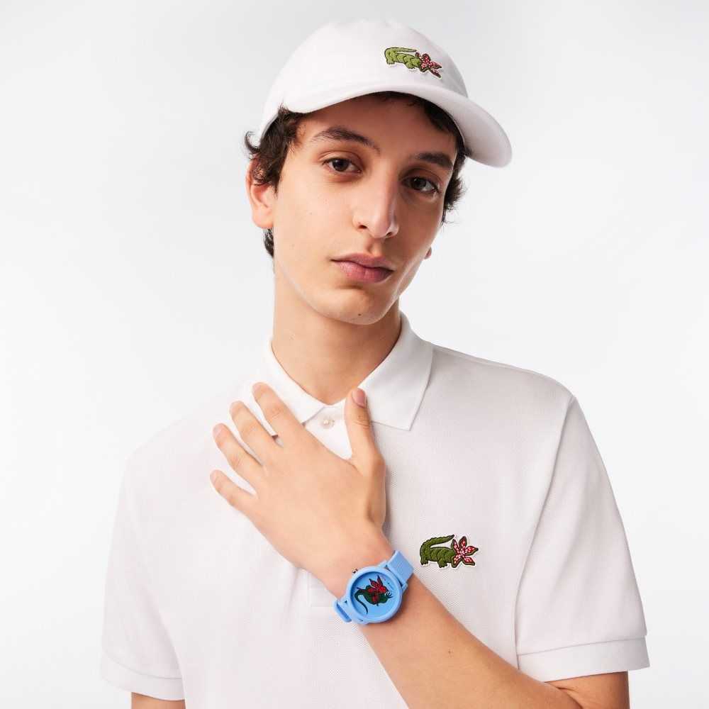 Lacoste 12.12 x Netflix Stranger Things 3 Hands Silicona Azules | 3917-IATHE