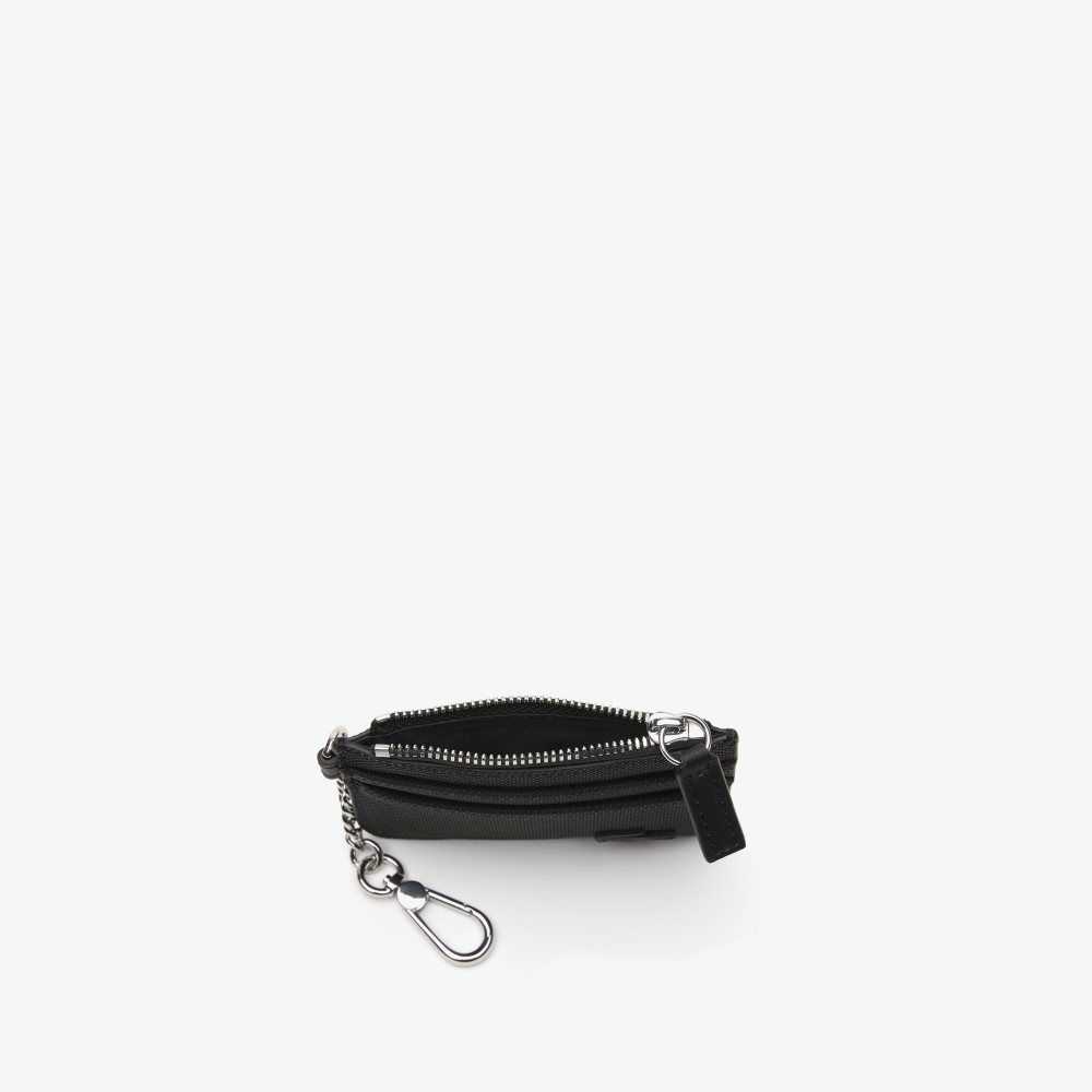 Lacoste 4 Slot Zipped Card Holder Negras | 2810-KAWEP