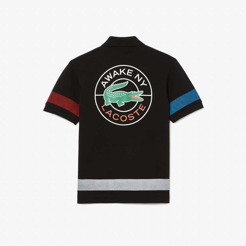 Lacoste AWAKE NY Color-block Algodon Pique Negras | 5623-WLVPD